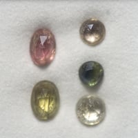 サファイア　ローズカット　ルースセット　218010
