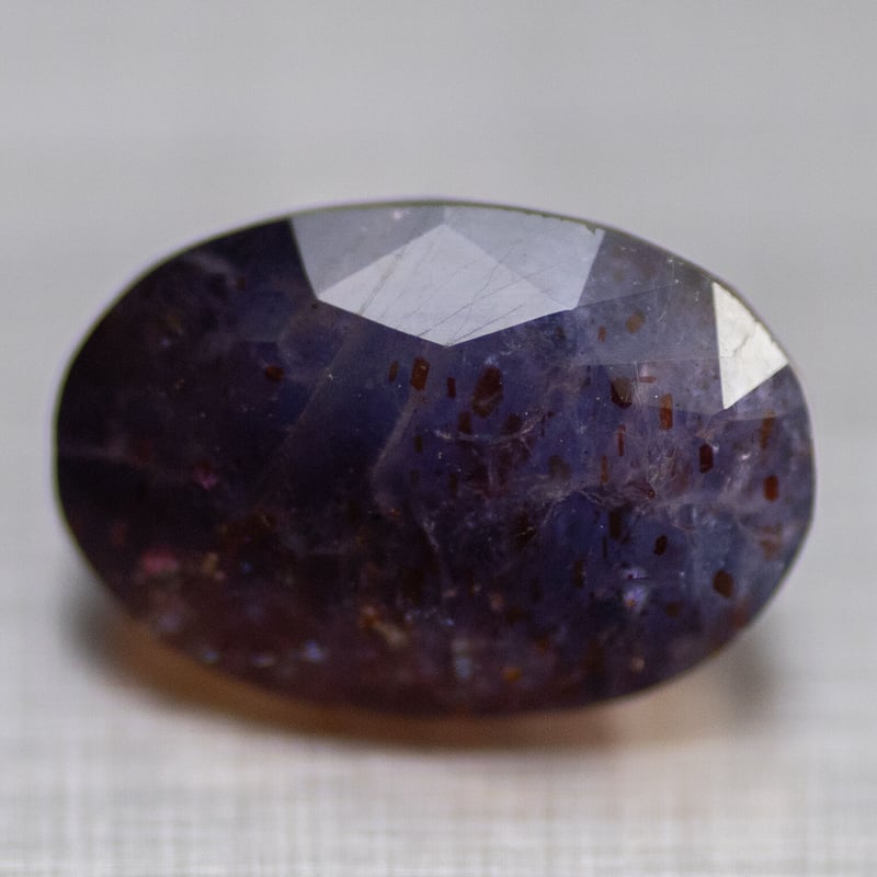 アイオライト♡アルーシャサンストーン共生♡ハート大サイズNo.869 アイオライトサンストーン ルース 31709 | mineralhonpo