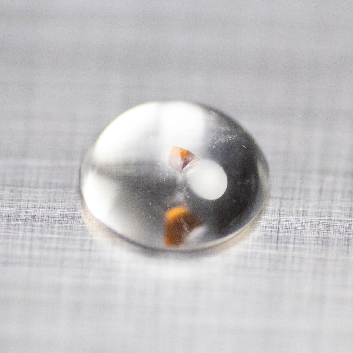 ガーネット イン クォーツ 15㎜ ビーズ トップ beads294 ガーネットインクォーツ ルース 279014 | mineralhonpo