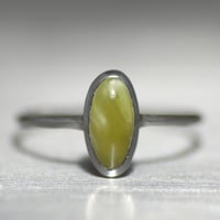 Victoria stone silver ring 060
