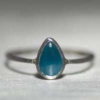 Victoria stone silver ring 061