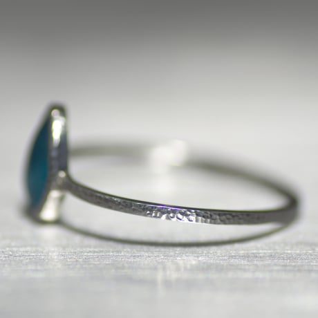 Victoria stone silver ring 061