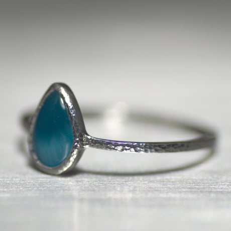Victoria stone silver ring 061