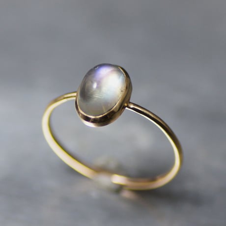 レインボームーンストーン　リング　029