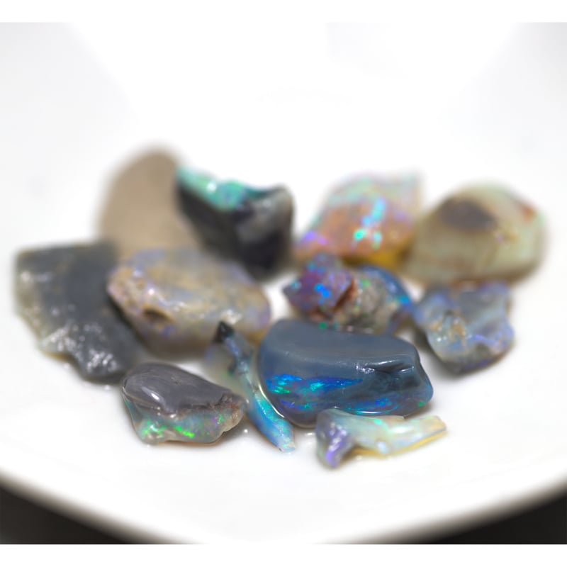 ブラックオパールルース 原石セット 227101 | mineralhonpo
