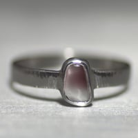 Victoria stone silver ring 064