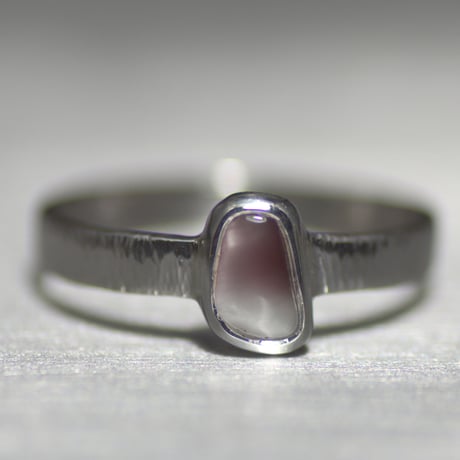 Victoria stone silver ring 064