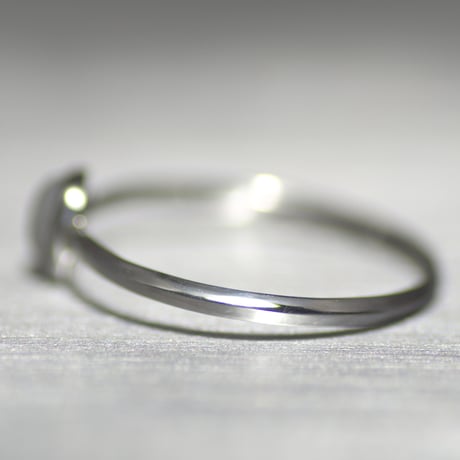 Victoria stone silver ring 063