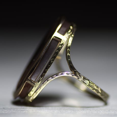 sunstone k10 engraving ring  045
