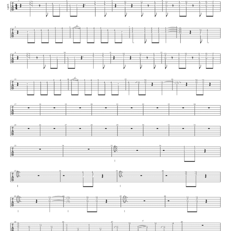 リードギター】夏夜のマジック / indigo la End | TAB STORE