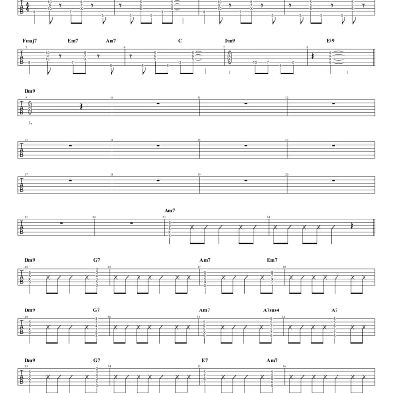 リードギター】look at the sea / おいしくるメロンパン | TAB STORE