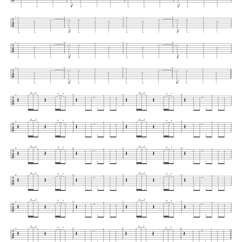 Orangestar - Henceforth (BassTAB 4strings) Sheets by swbass