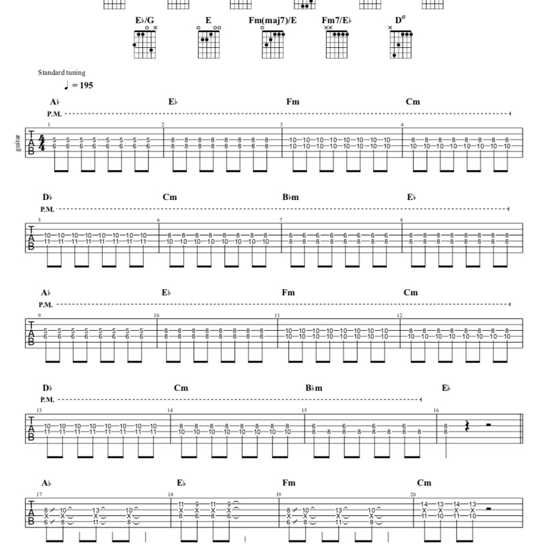 リードギター】シグナル / WANIMA | TAB STORE