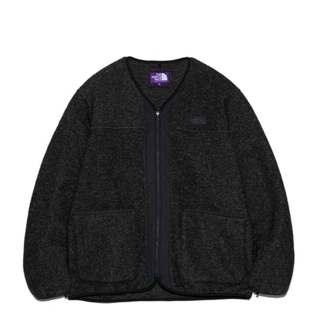 PLAS Wool Fleece Field Cardigan   THE NORTH FACE Purple Label