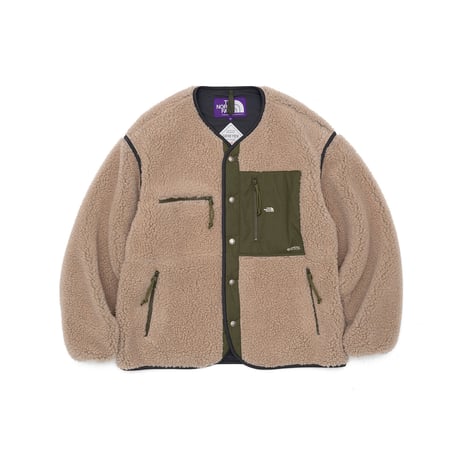 Wool Boa Fleece Field Cardigan　　 THE NORTH FACE PURPLE LABEL