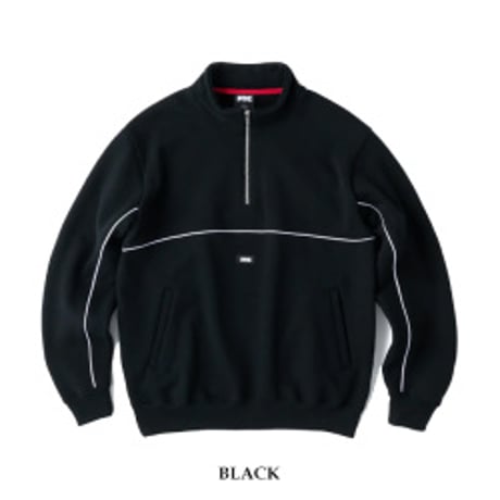 PIPING HALF ZIP SWEATSHIRT