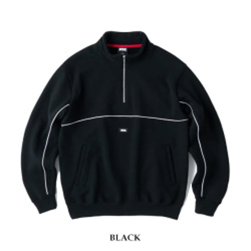 PIPING HALF ZIP SWEATSHIRT | TIME 2 SHOCK PIPING HALF ZIP SWEATSHIRT | TIME 2 SHOCK