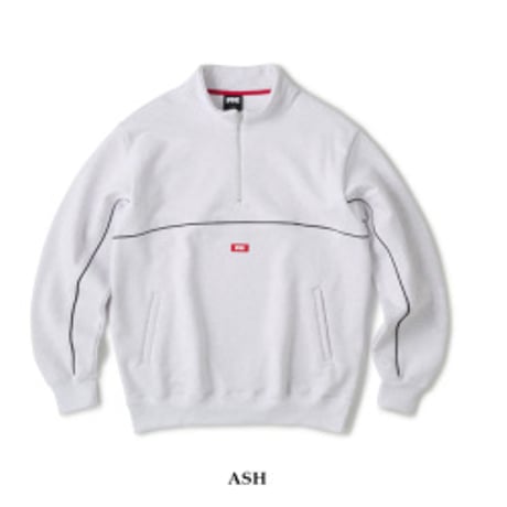 PIPING HALF ZIP SWEATSHIRT