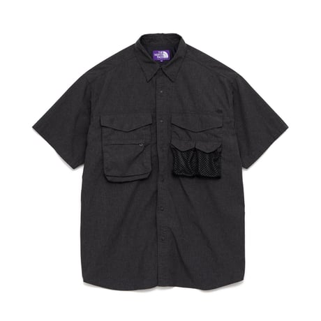 Polyester Linen Field H/S Shirt     THE NORTH FACE PURPLE LABEL  NT3320N