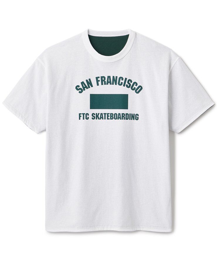 スケートボード FTC REVERSIBLE TEE WHITE FTC REVERSIBLE TEE WHITE