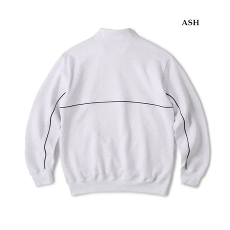 PIPING HALF ZIP SWEATSHIRT