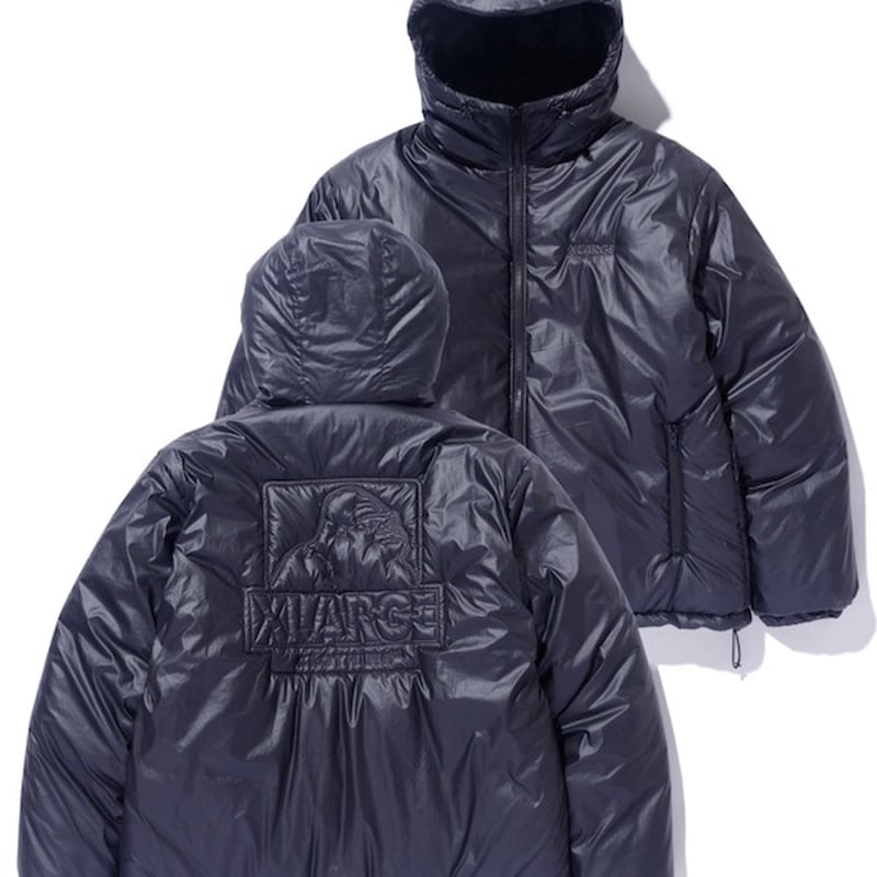LARGE エクストララージ QUILTING LOGO HOODED PUFFER JACK