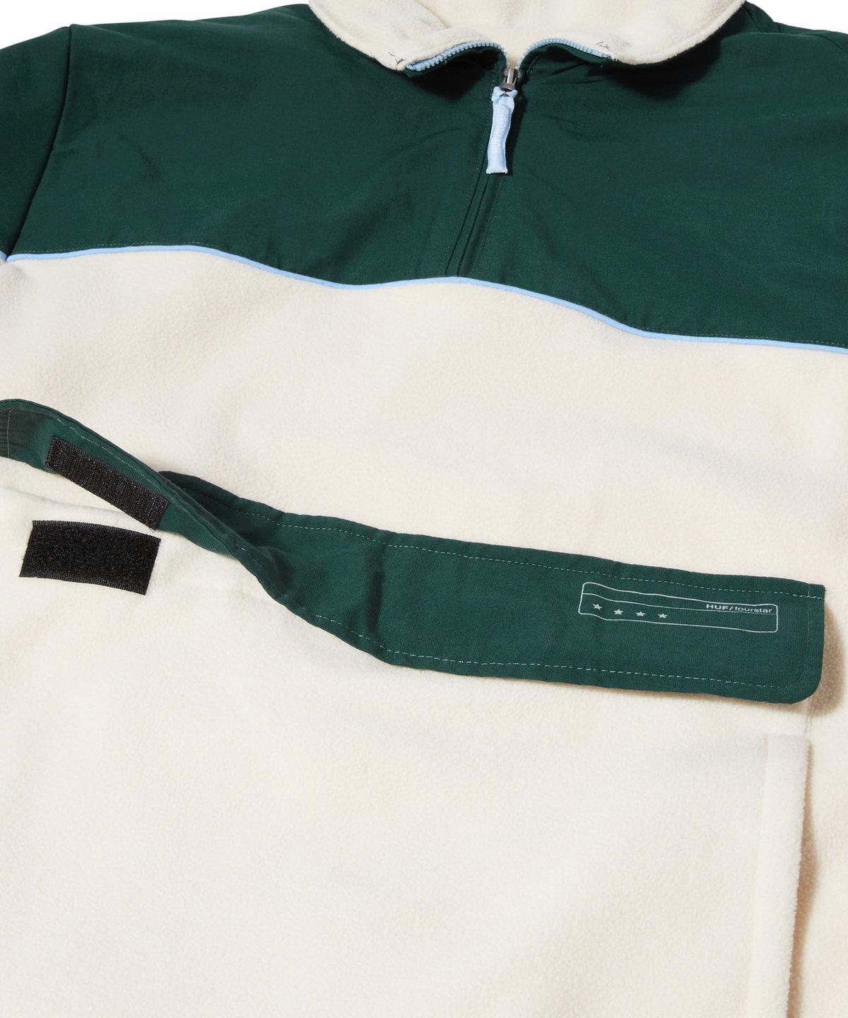 HUF X CRAILTAP CONTINENT 1/4 ZIP POLAR FLEECE |