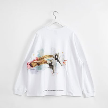 "KING OF REBOUND" HEAVY WEIGHT L/S T-SHIRT [WHITE]