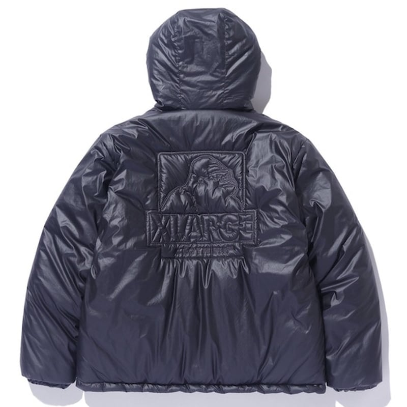 LARGE エクストララージ QUILTING LOGO HOODED PUFFER JACK