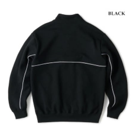 PIPING HALF ZIP SWEATSHIRT