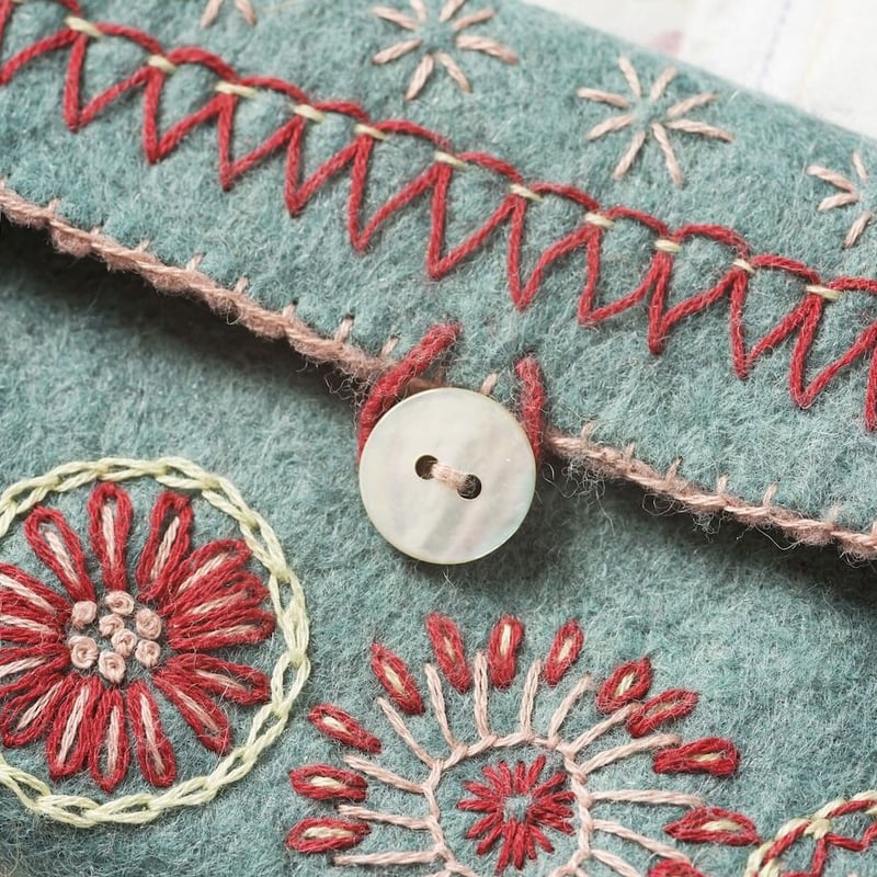 コッカー⭐️♡ ウエイト枠 刺繍イニシャルポーチ♡ スクールショルダー【紺】イニシャル刺繍K - COCO ANGEL