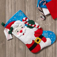「Hello Santa Stocking」Bucilla