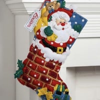 Jolly Chimney Santa