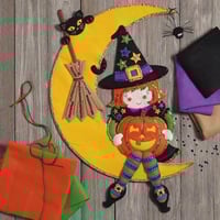 「Witching Moon Wall Hanging」Bucilla ブシラ  ハロウィン  ハンドメイド  フェルト  オーナメント キット