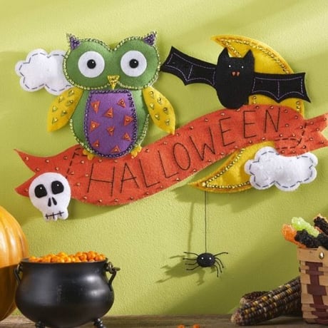 Bucilla ハロウィンオーナメント「Halloween Owl」  フェルトキット ブシラ