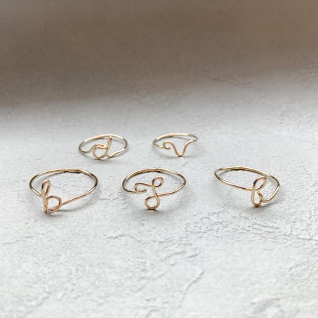 【J】イニシャルリング