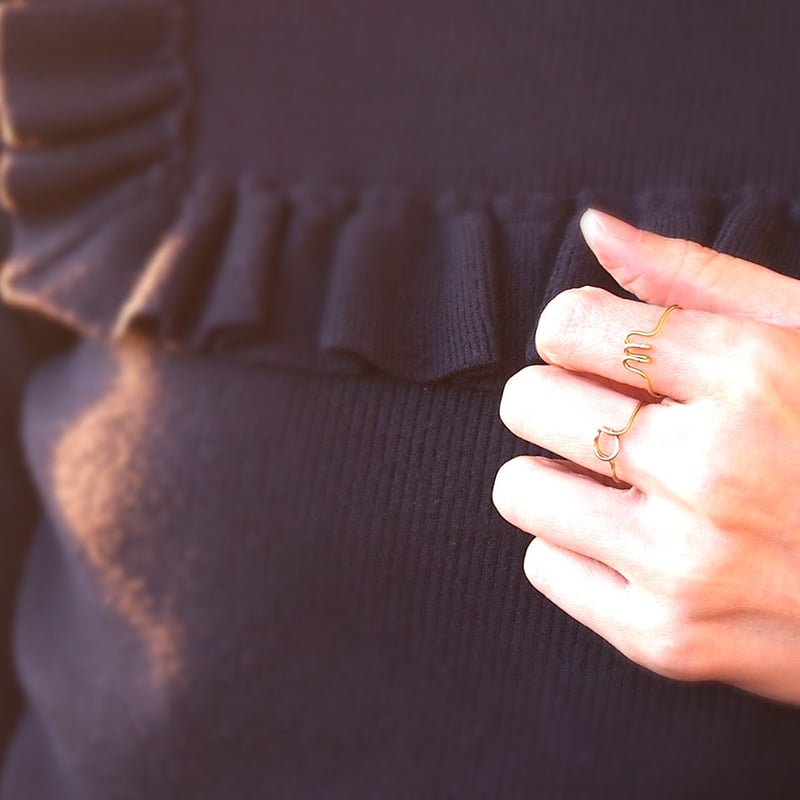 H.P. FRANCE K10YGイニシャルリングA Lip:K10YGイニシャルリングA（リング）｜H.P.FRANCE公式サイト