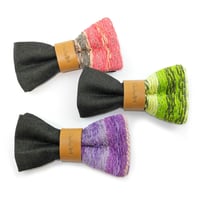 Patriqo Black Denim × Gradation Bowtie デニム×グラデーション蝶ネクタイ (ブローチ)