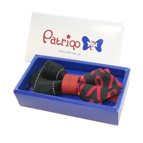 Patriqo Dress Red Ribbon Bowtie<BLK> ドレス蝶ネクタイ (ブローチ)