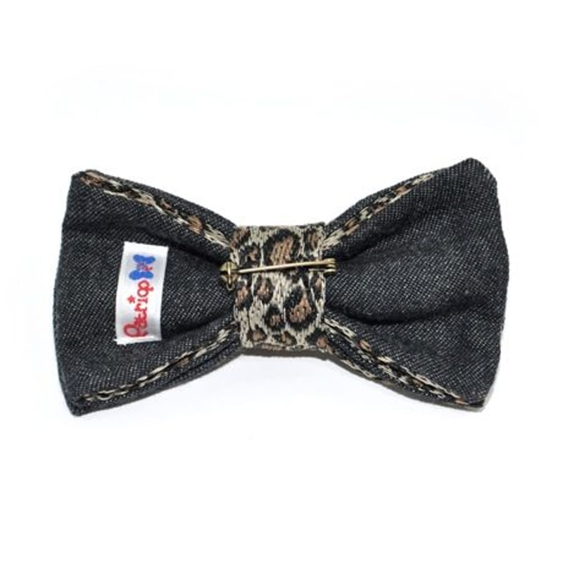 Patriqo Leopard × Denim Bowtie レオパード柄×デニム蝶ネクタイ