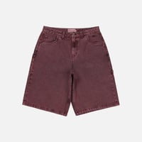 Dime Classic Denim Shorts - Wine Washed