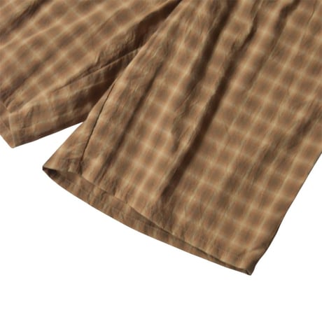 BAGGY SPORTS BA-005 Check Shorts - Yellow