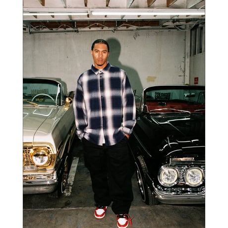 Shaka Wear Plaid Flannel Overshirts - Tan/Black