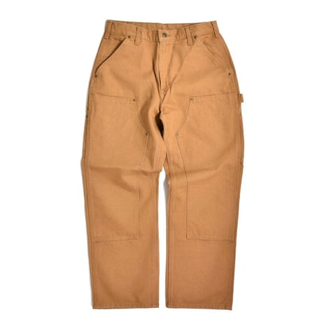 Carhartt B136 Double Front Washed Duck Utility Work Pants - Carhartt Brown