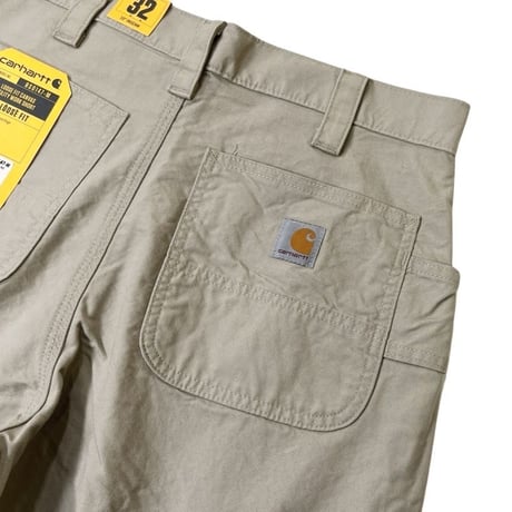 US Carhartt B147 Loose Fit Canvas Utility Work Shorts - Tan