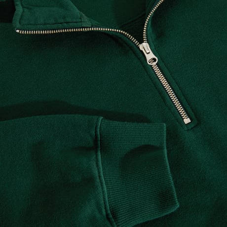 Polar Skate Co. Frankie Half Zip Sweater - Dark Emerald