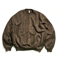Los Angeles Apparel HF07DD 14oz Heavy Fleece Crewneck Drip Dye - Olive