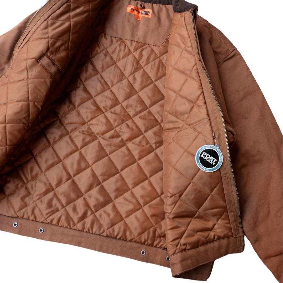 Stone  ブラウンジャケット Corner Stone Duck Cloth Work Jacket - Brown | R