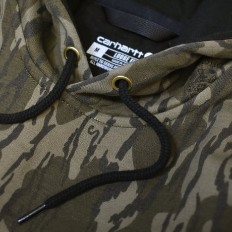 Carhartt USA Loose Fit Midweight Camo Sleeve Graphic Hoodie - Mossy Oak Bottomland [105484]