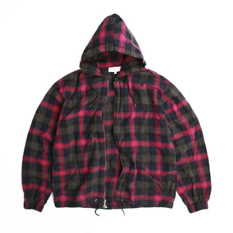Yardsale Tartan Full-Zip Hood - Burnt Red | RULEZ